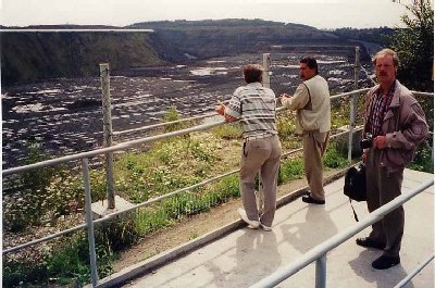 Blick von der `Töpfer-Rampe` zum wieder aufgefüllten Tagebau Lichtenberg