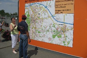 BUGA 2007-Karte Gera und Ronneburg